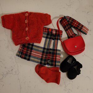 New Handmade, Wool Royal Stewart Kilt Outfit for 18 Inch Dolls